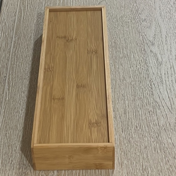 Plastic Wrap & Foil wrap Dispenser Bamboo Cling Film Storage Box With Cutter - Picture 13 of 13